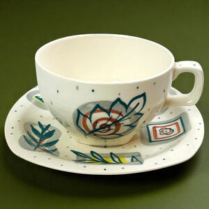 Midwinter Stylecraft Primavera Teacup and Saucer Set Vintage Jessie Tait READ